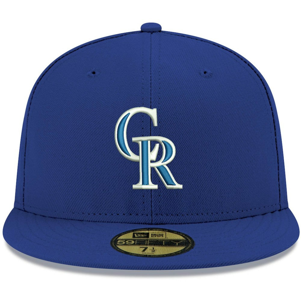 Colorado Rockies New Era White Logo 59FIFTY Fitted Hat Outlet
