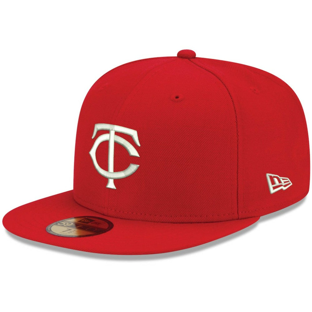 Minnesota Twins New Era White Logo 59FIFTY Fitted Hat Near Me