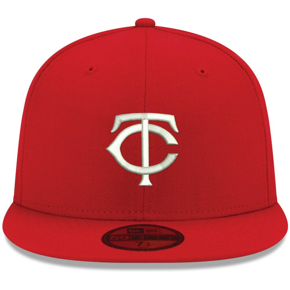 Minnesota Twins New Era White Logo 59FIFTY Fitted Hat Near Me