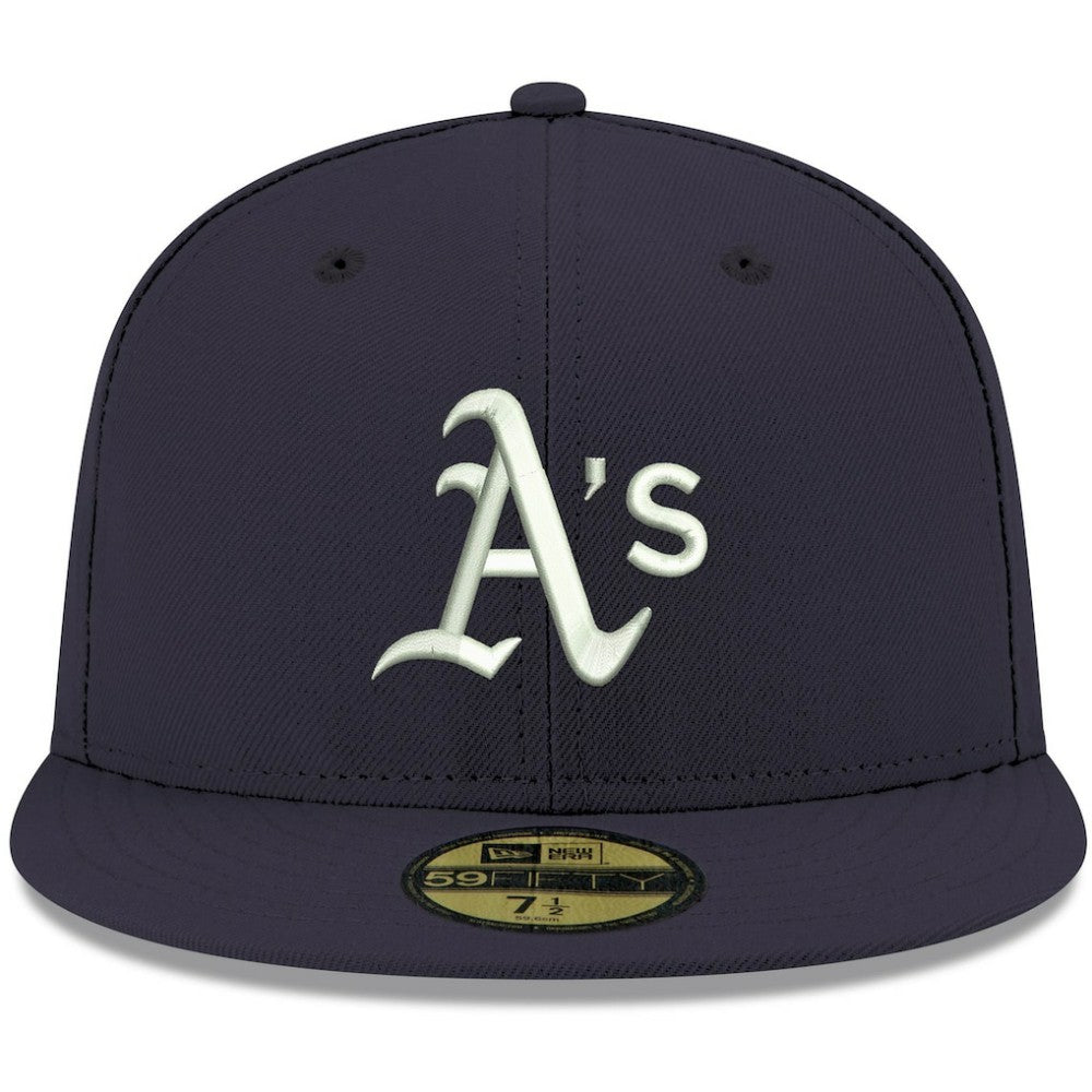 Athletics New Era White Logo 59FIFTY Fitted Hat Online