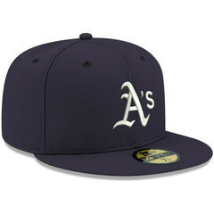 Athletics New Era White Logo 59FIFTY Fitted Hat Online