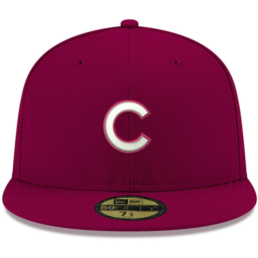 Chicago Cubs New Era White Logo 59FIFTY Fitted Hat Near Me