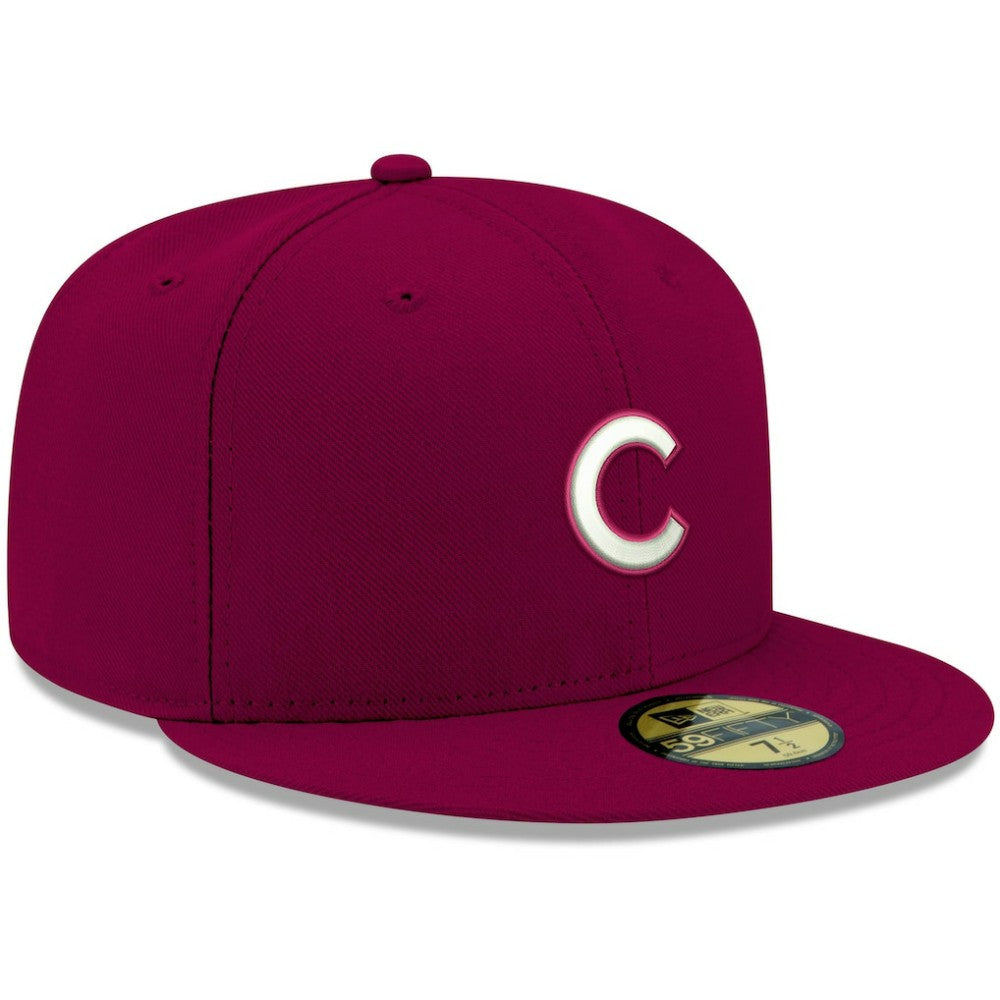 Chicago Cubs New Era White Logo 59FIFTY Fitted Hat Near Me