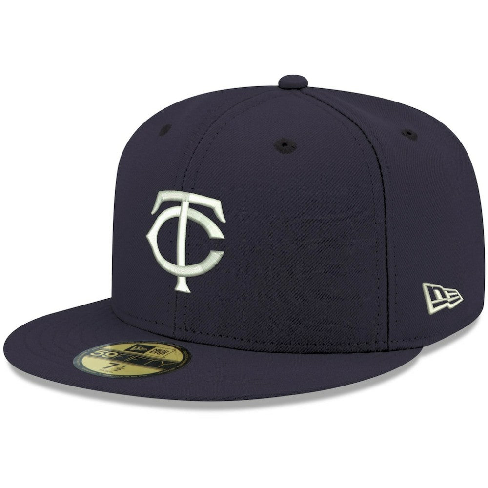 Minnesota Twins New Era White Logo 59FIFTY Fitted Hat for sale