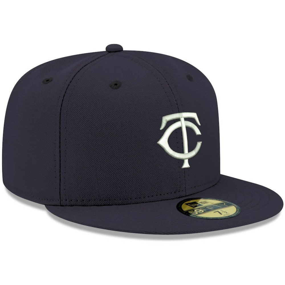 Minnesota Twins New Era White Logo 59FIFTY Fitted Hat for sale