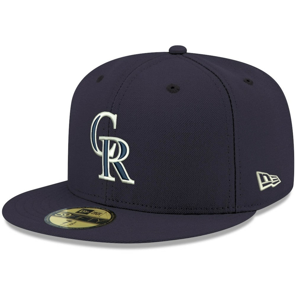 Colorado Rockies New Era White Logo 59FIFTY Fitted Hat Discount