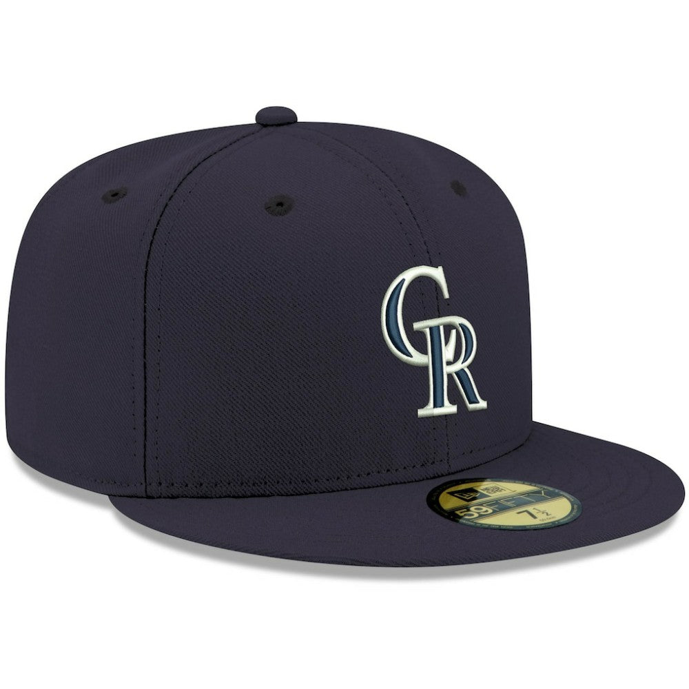 Colorado Rockies New Era White Logo 59FIFTY Fitted Hat Discount