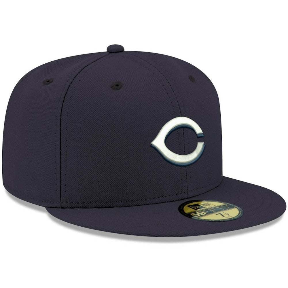 Cincinnati Reds New Era White Logo 59FIFTY Fitted Hat Online
