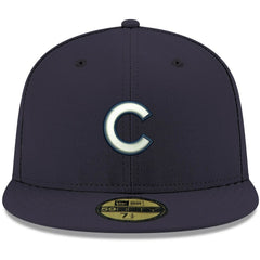 Chicago Cubs New Era White Logo 59FIFTY Fitted Hat Sale