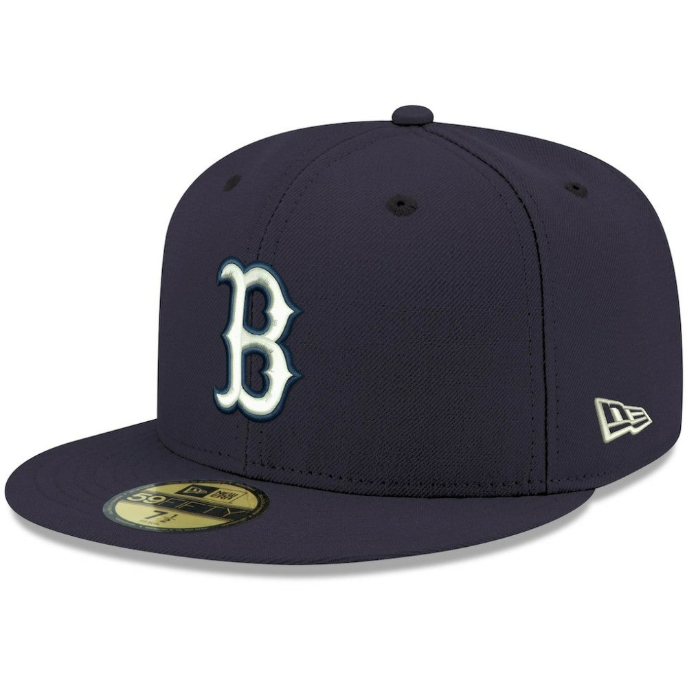 Boston Red Sox New Era White Logo 59FIFTY Fitted Hat Online