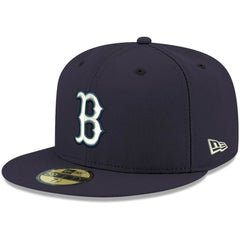 Boston Red Sox New Era White Logo 59FIFTY Fitted Hat Online