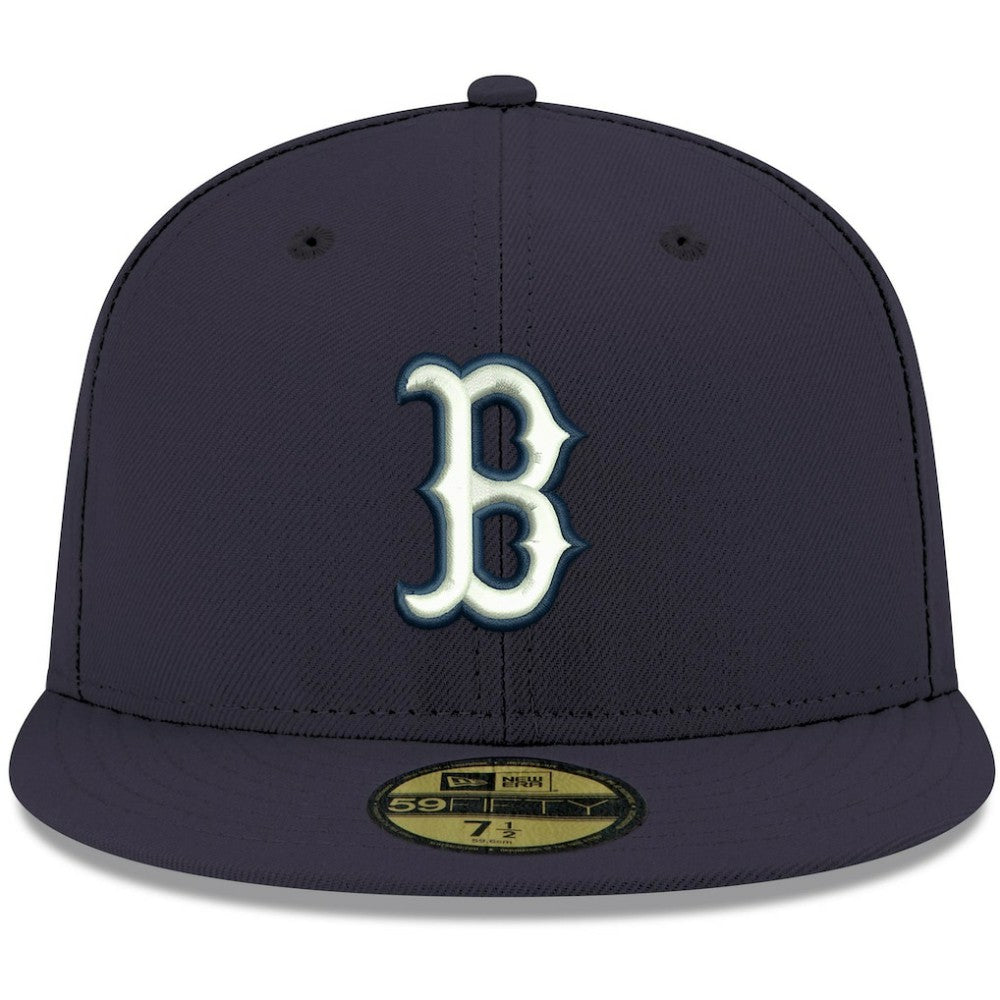 Boston Red Sox New Era White Logo 59FIFTY Fitted Hat Online