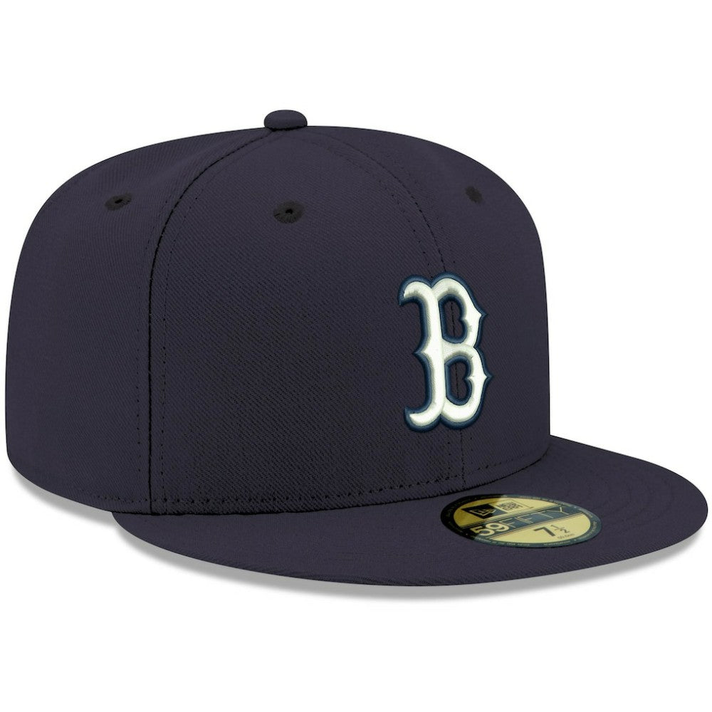 Boston Red Sox New Era White Logo 59FIFTY Fitted Hat Online