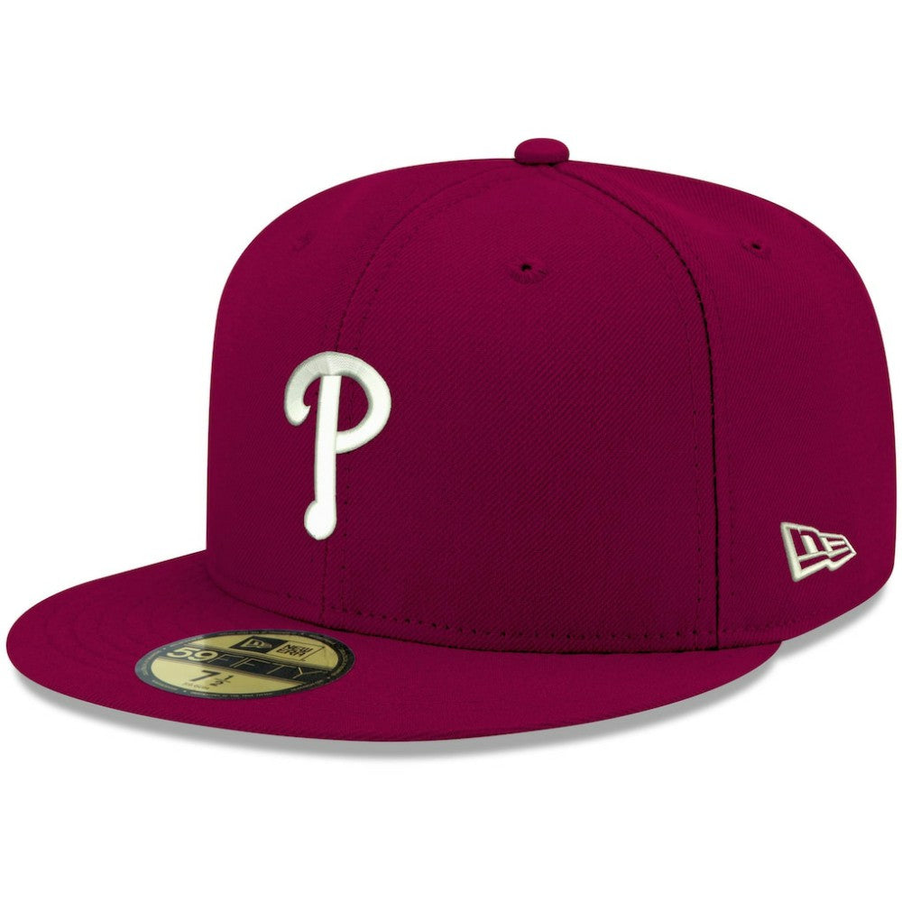Philadelphia Phillies New Era White Logo 59FIFTY Fitted Hat Discount