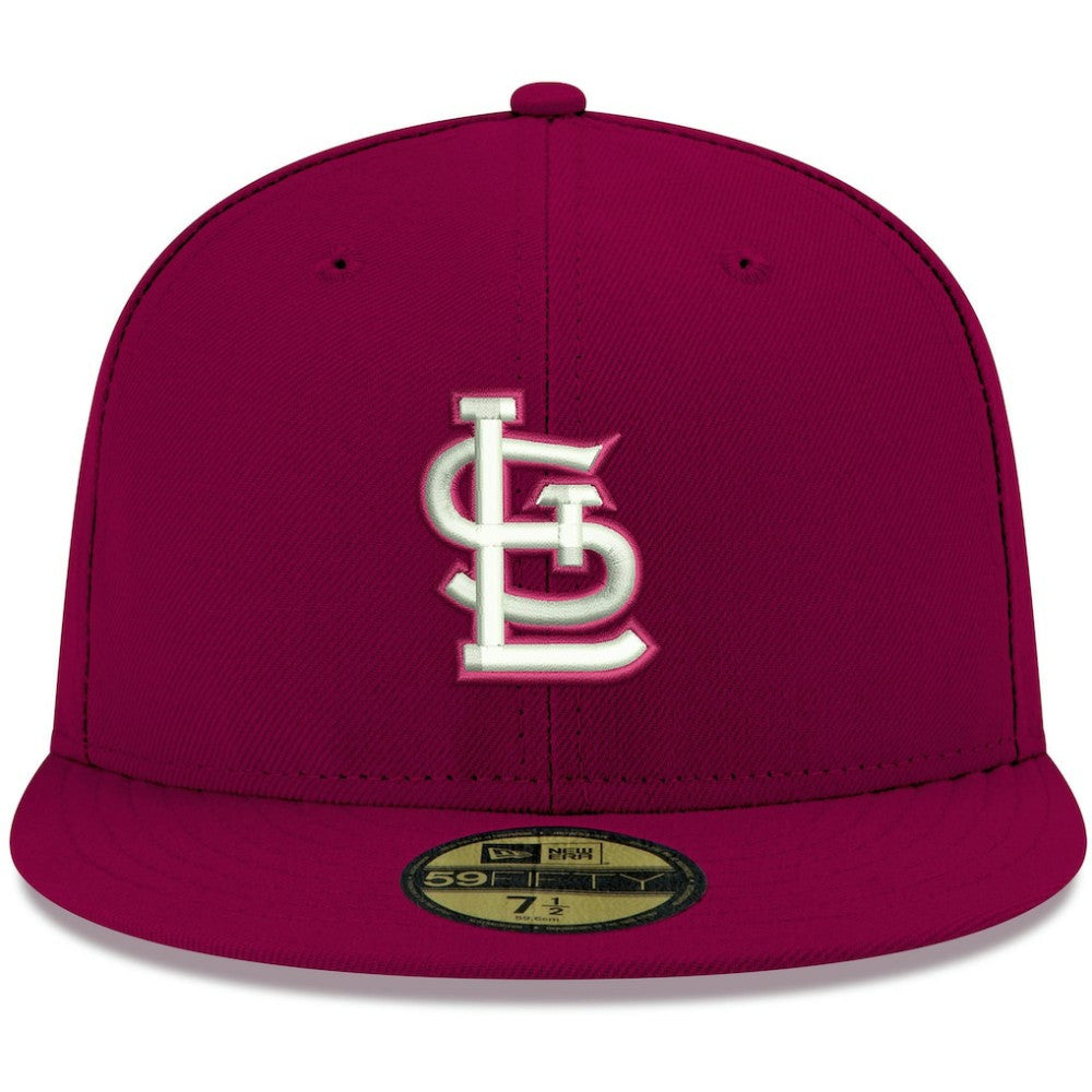 St. Louis Cardinals New Era White Logo 59FIFTY Fitted Hat for sale