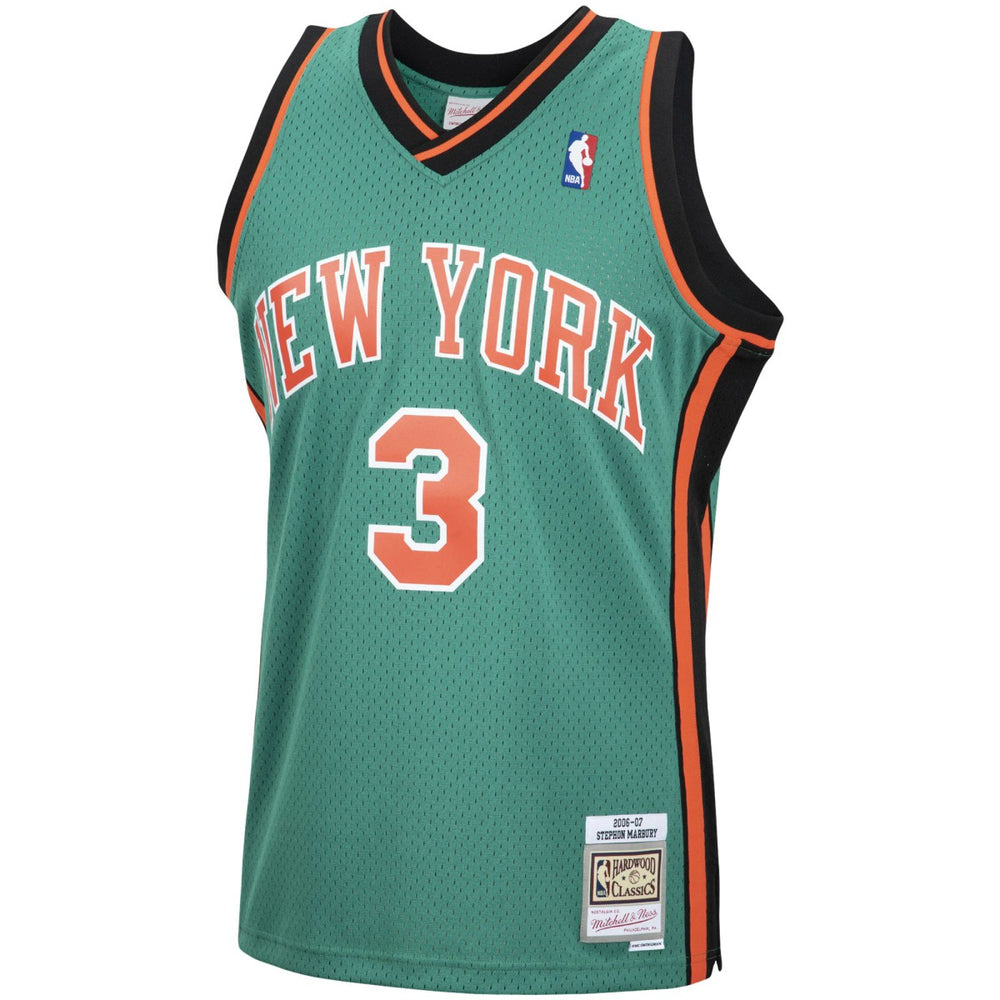Mitchell & Ness Stephon Marbury New York Knicks 2006/07 Hardwood Classics Swingman Jersey Green