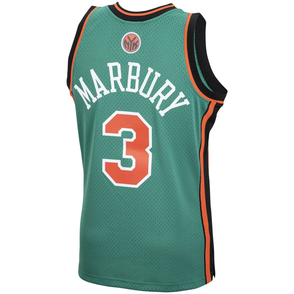 Mitchell & Ness Stephon Marbury New York Knicks 2006/07 Hardwood Classics Swingman Jersey Green