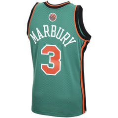 Mitchell & Ness Stephon Marbury New York Knicks 2006/07 Hardwood Classics Swingman Jersey Green
