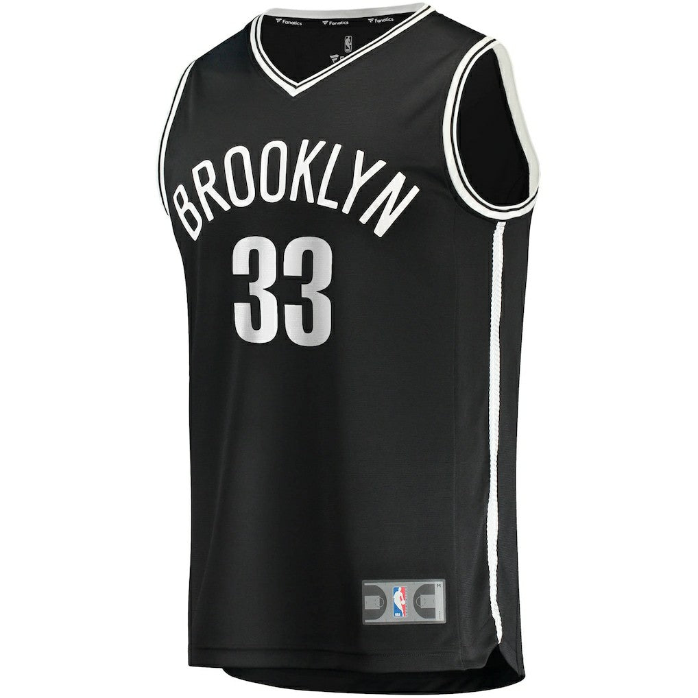 Fanatics Nicolas Claxton Brooklyn Nets Fast Break Replica Jersey Icon Edition Black