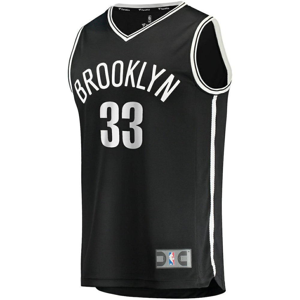 Fanatics Nicolas Claxton Brooklyn Nets Fast Break Replica Jersey Icon Edition Black