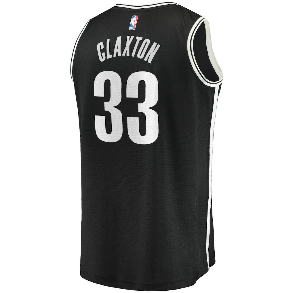 Fanatics Nicolas Claxton Brooklyn Nets Fast Break Replica Jersey Icon Edition Black