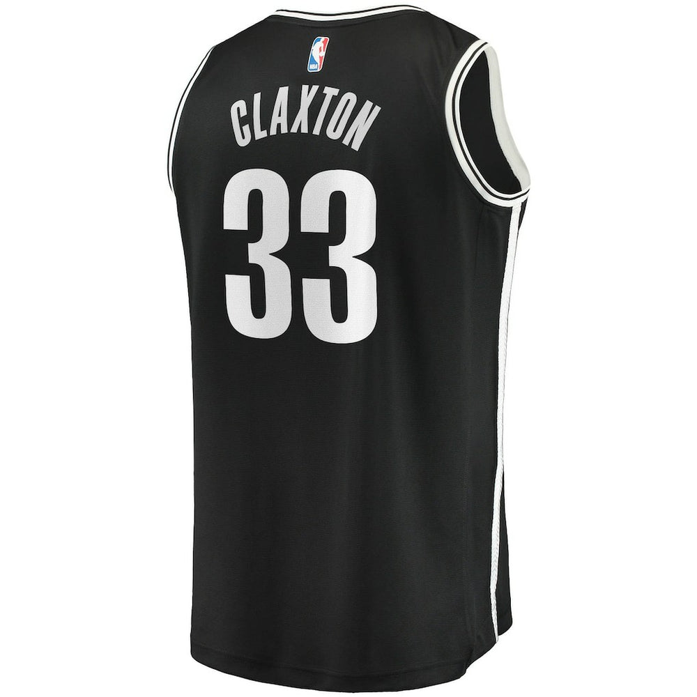 Fanatics Nicolas Claxton Brooklyn Nets Fast Break Replica Jersey Icon Edition Black
