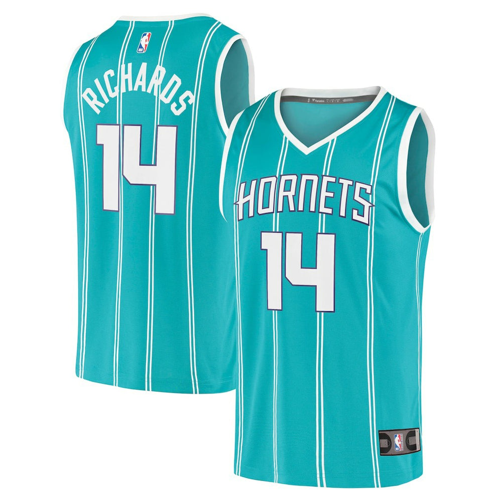 Fanatics Nick Richards Charlotte Hornets Fast Break Replica Jersey Icon Edition Teal