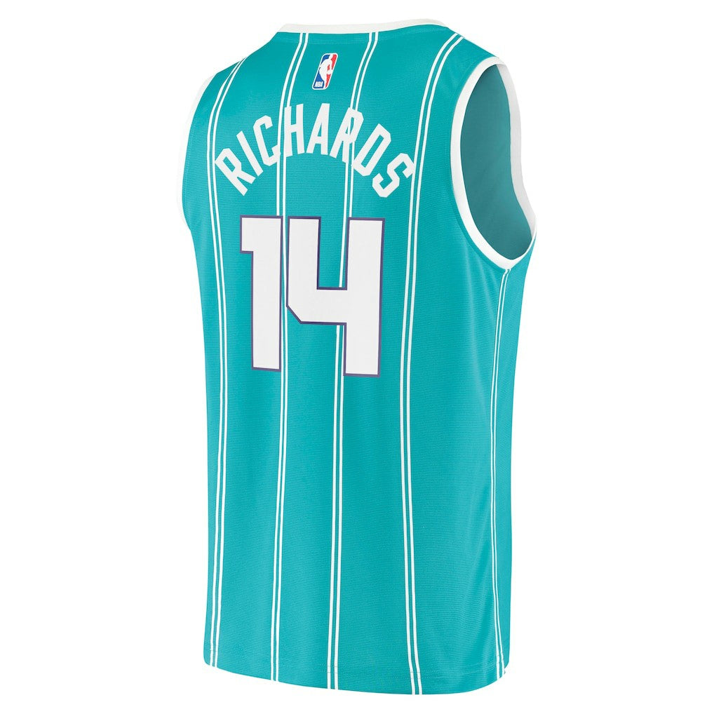 Fanatics Nick Richards Charlotte Hornets Fast Break Replica Jersey Icon Edition Teal