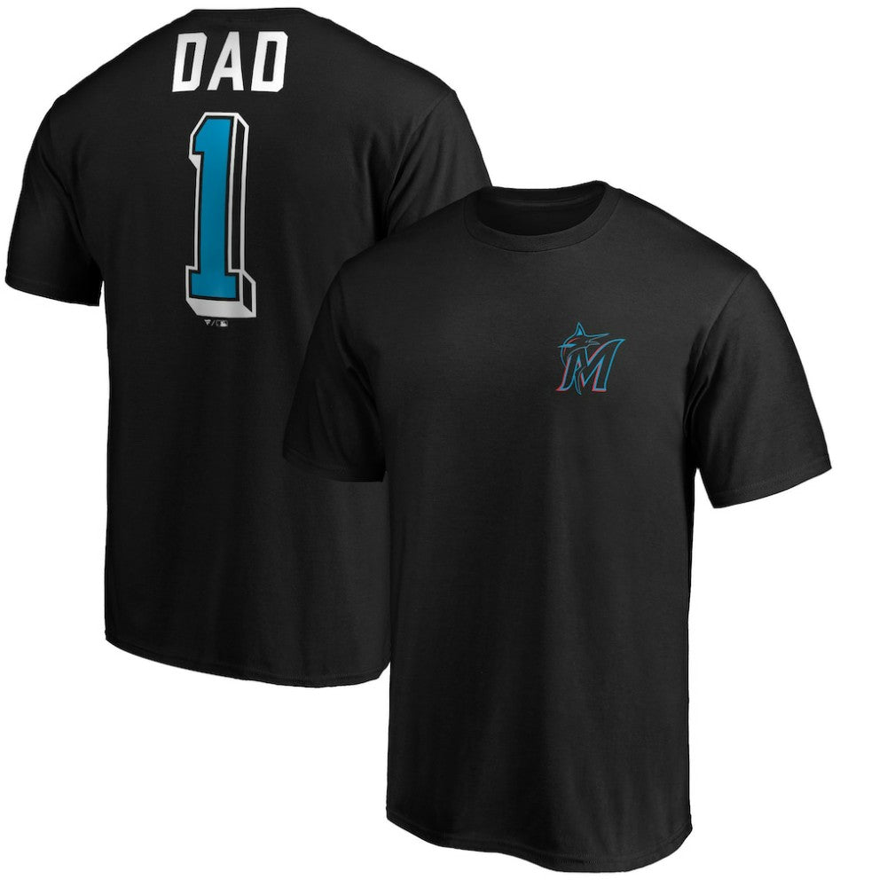 Miami Marlins Number One Dad T-Shirt Online