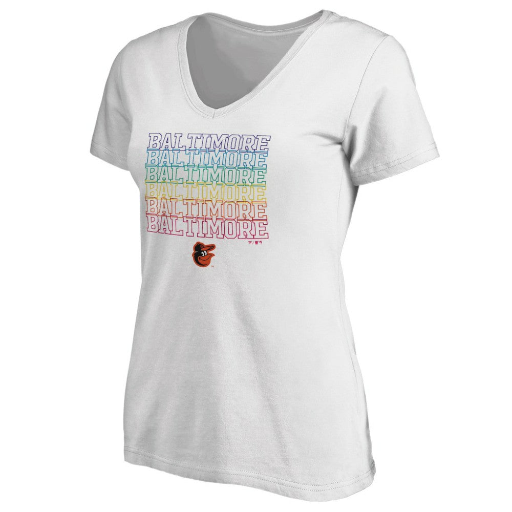 Baltimore Orioles Women's City Pride V-Neck T-Shirt Discount