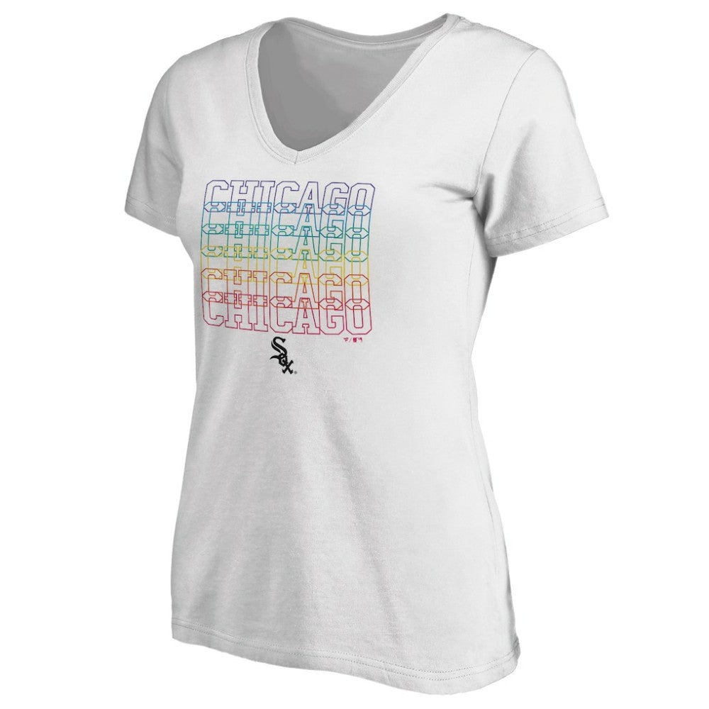 Chicago White Sox Women's City Pride V-Neck T-Shirt Discount