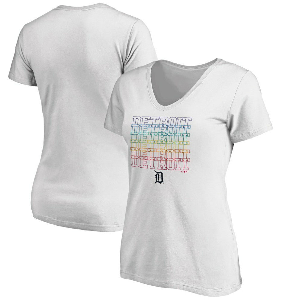 Detroit Tigers Women's City Pride V-Neck T-Shirt Online