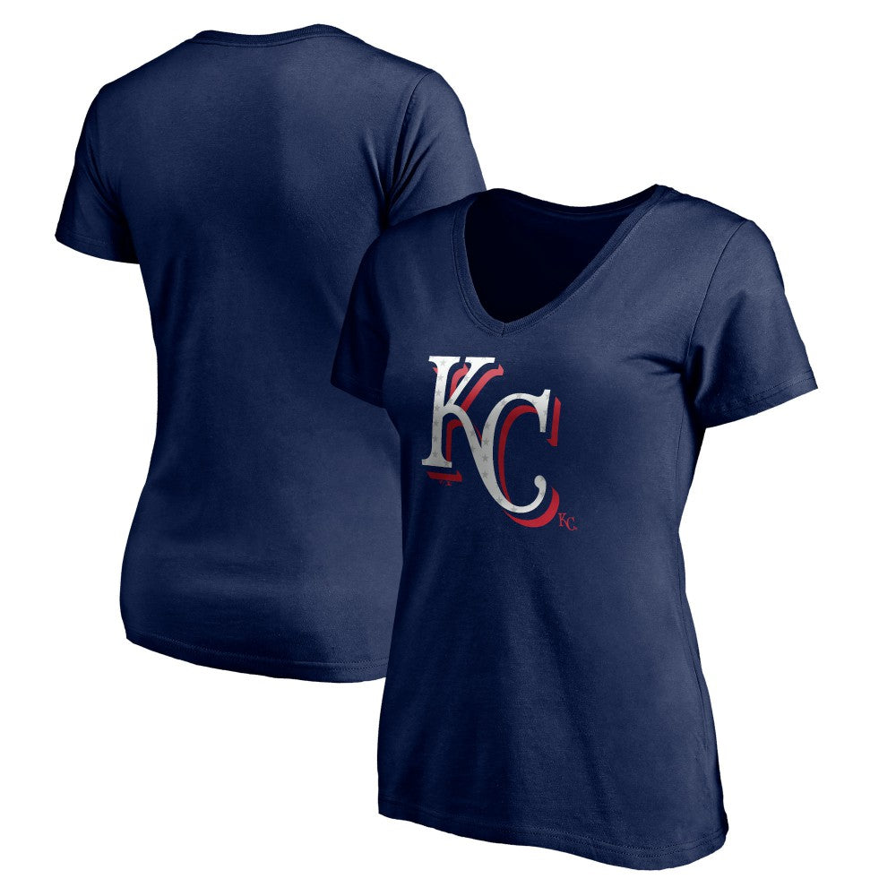 Kansas City Royals Women's Red White and Team V-Neck T-Shirt Near Me