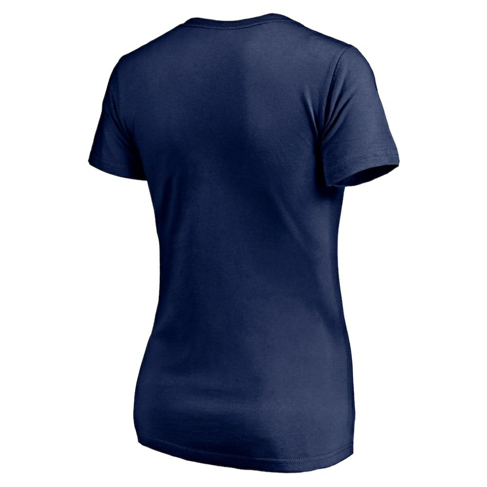 Miami Marlins Women's Red White and Team V-Neck T-Shirt Sale
