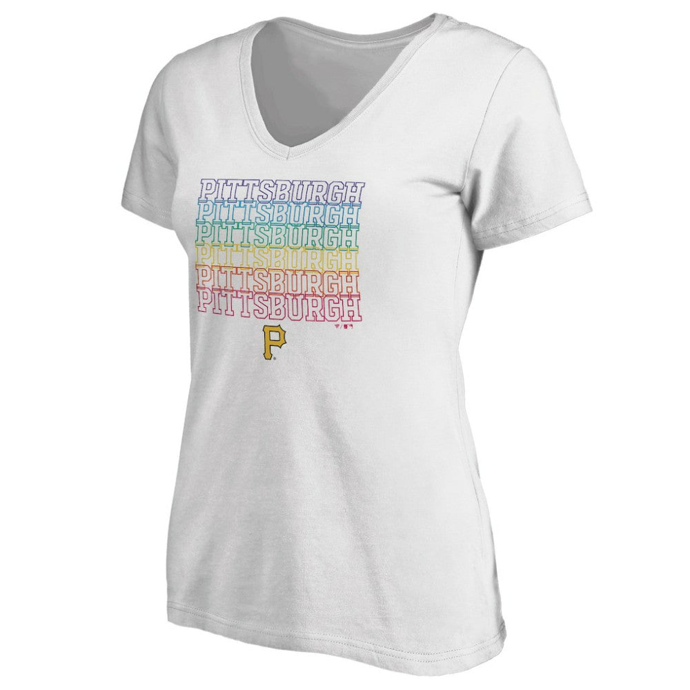 Pittsburgh Pirates Women's City Pride V-Neck T-Shirt Sale
