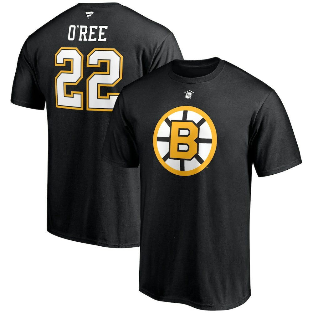 Willie O'Ree Boston Bruins Fanatics Authentic Stack Retired Player Name & Number T-Shirt - Black | Fanatics Lifestyle