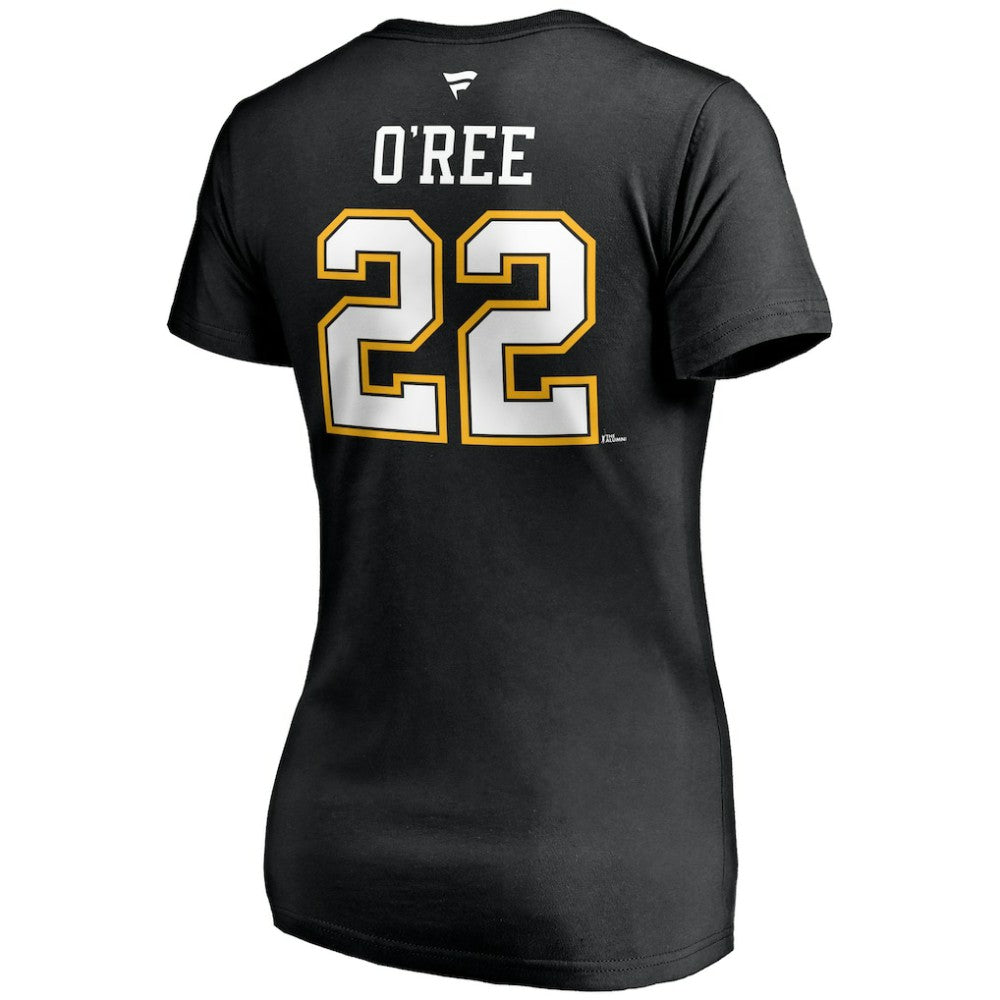 Willie O'Ree Boston Bruins Fanatics Women's Authentic Stack Retired Player Name & Number V-Neck T-Shirt - Black | Fanatics on sale