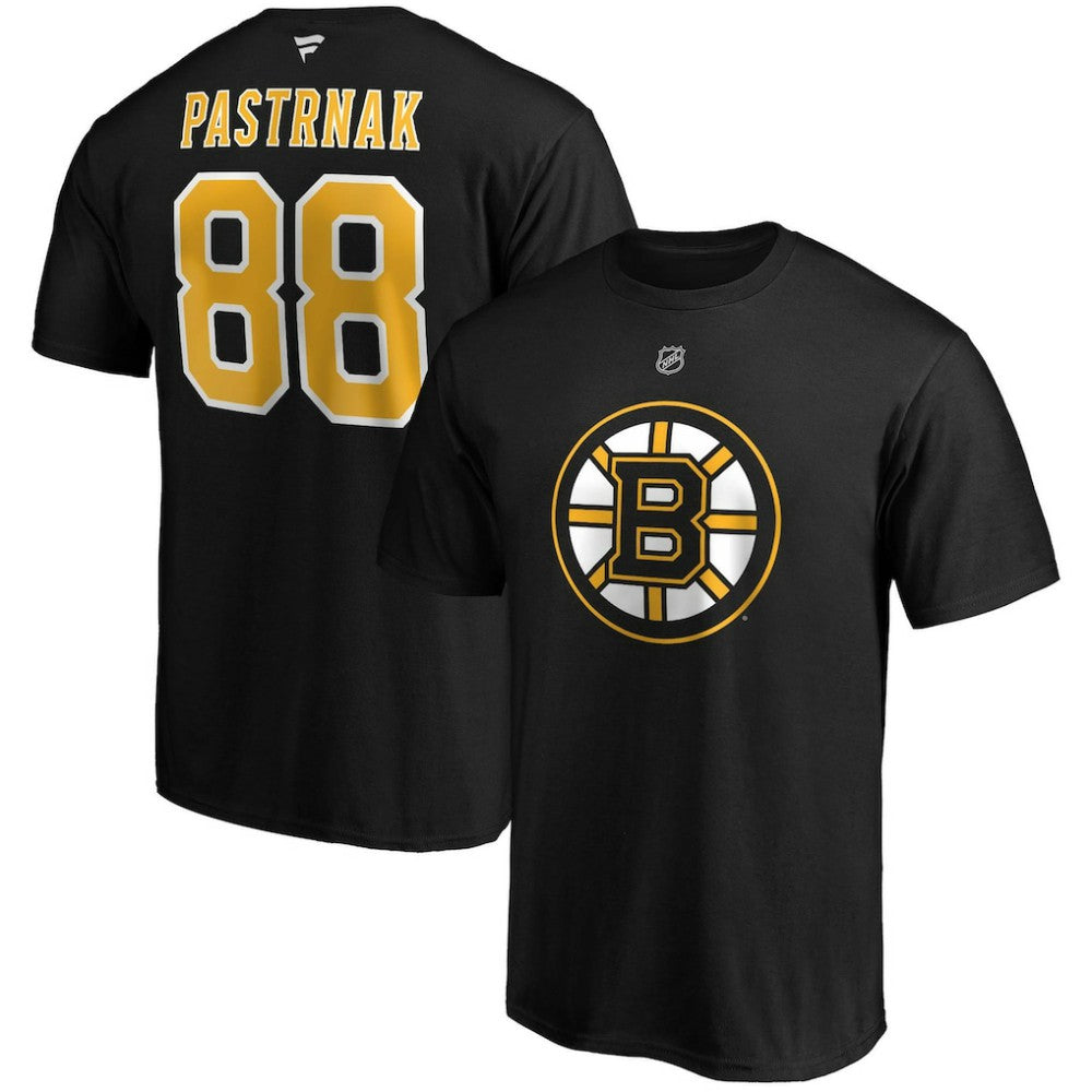 David Pastrnak Boston Bruins Fanatics B&T Name and Number T-Shirt - Black | Fanatics Clearance
