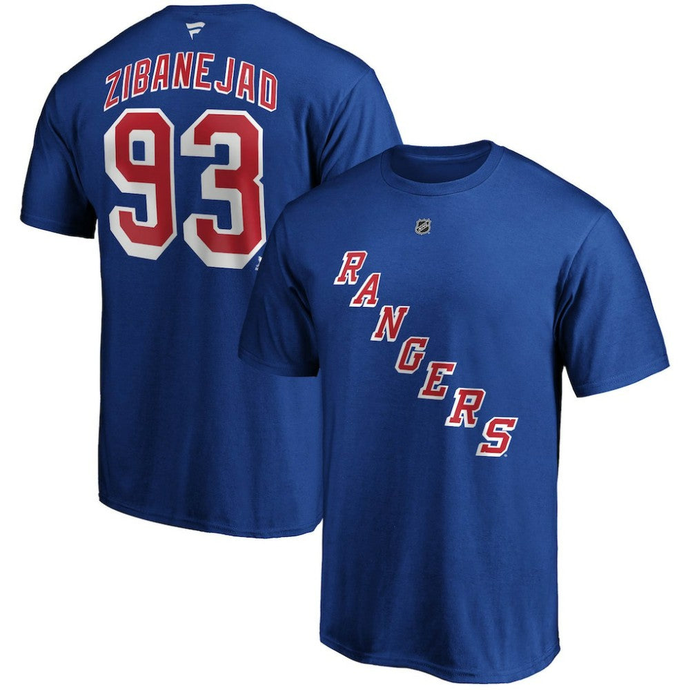Mika Zibanejad New York Rangers Fanatics Big & Tall Name & Number T-Shirt - Blue | Fanatics discount