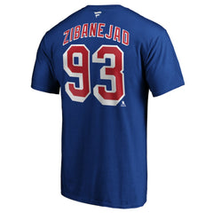Mika Zibanejad New York Rangers Fanatics Big & Tall Name & Number T-Shirt - Blue | Fanatics discount