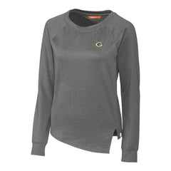 Green Bay Packers Cutter & Buck Women's Jackson Pullover Sweatshirt - Heathered Charcoal - NFL