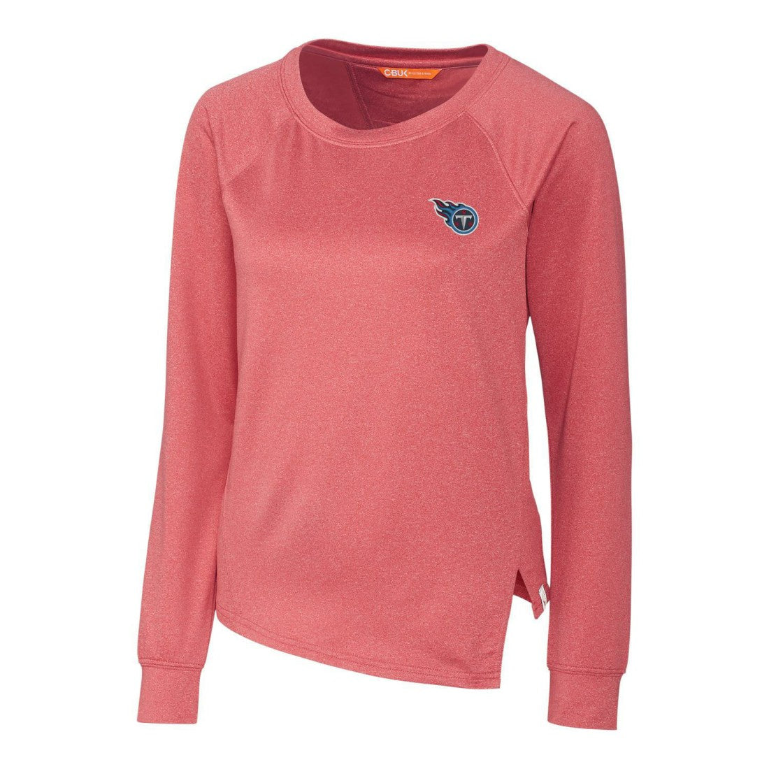 Tennessee Titans Cutter & Buck Women's Jackson Pullover Sweatshirt - Heathered Red - NFL