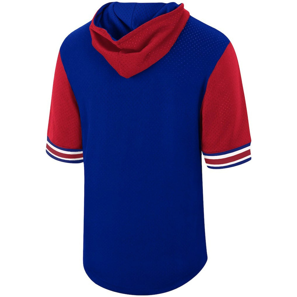 Mitchell & Ness Philadelphia 76ers Hardwood Classics Buzzer Beater Mesh Pullover Hoodie Royal