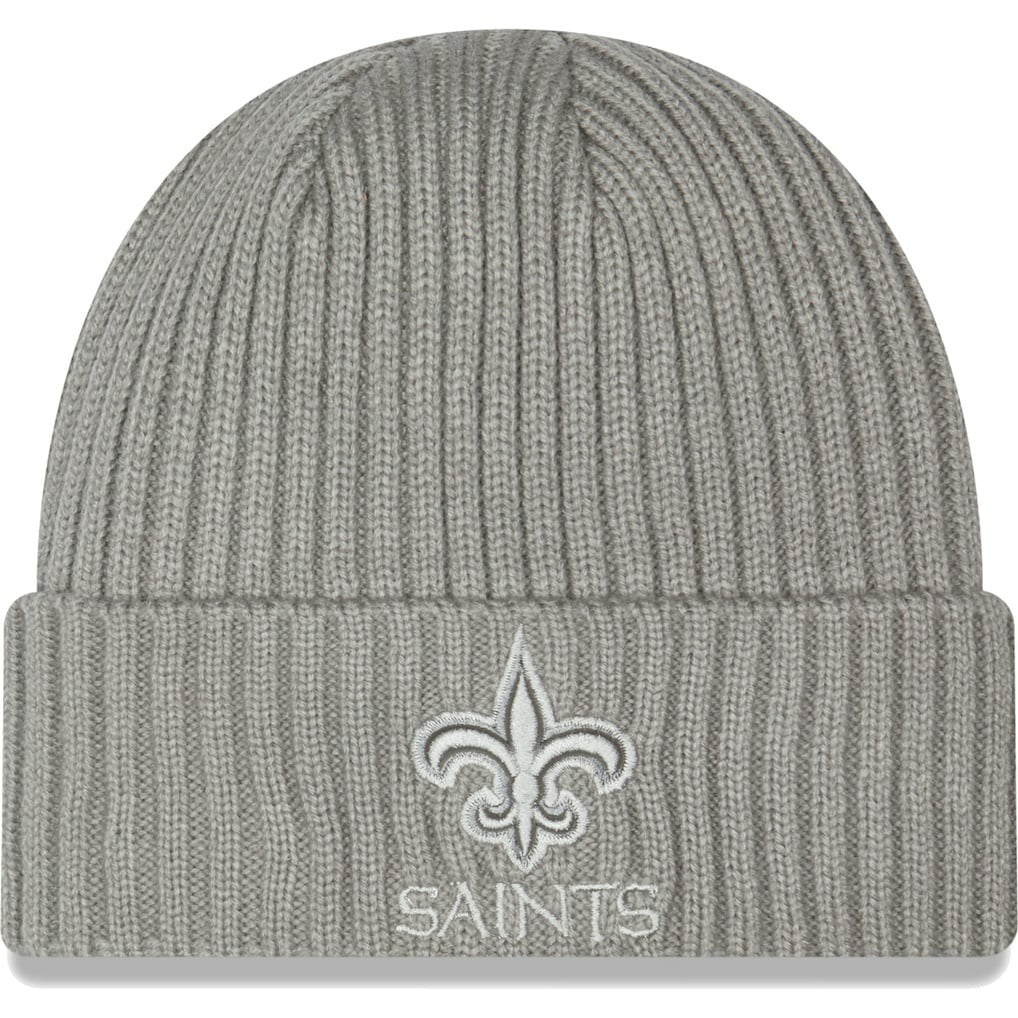 New Orleans Saints New Era Core Classic Cuffed Knit Hat - Gray - NFL