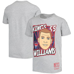 Mitchell & Ness Jason Williams Sacramento Kings Youth Hardwood Classics King of the Court Player T-Shirt Gray