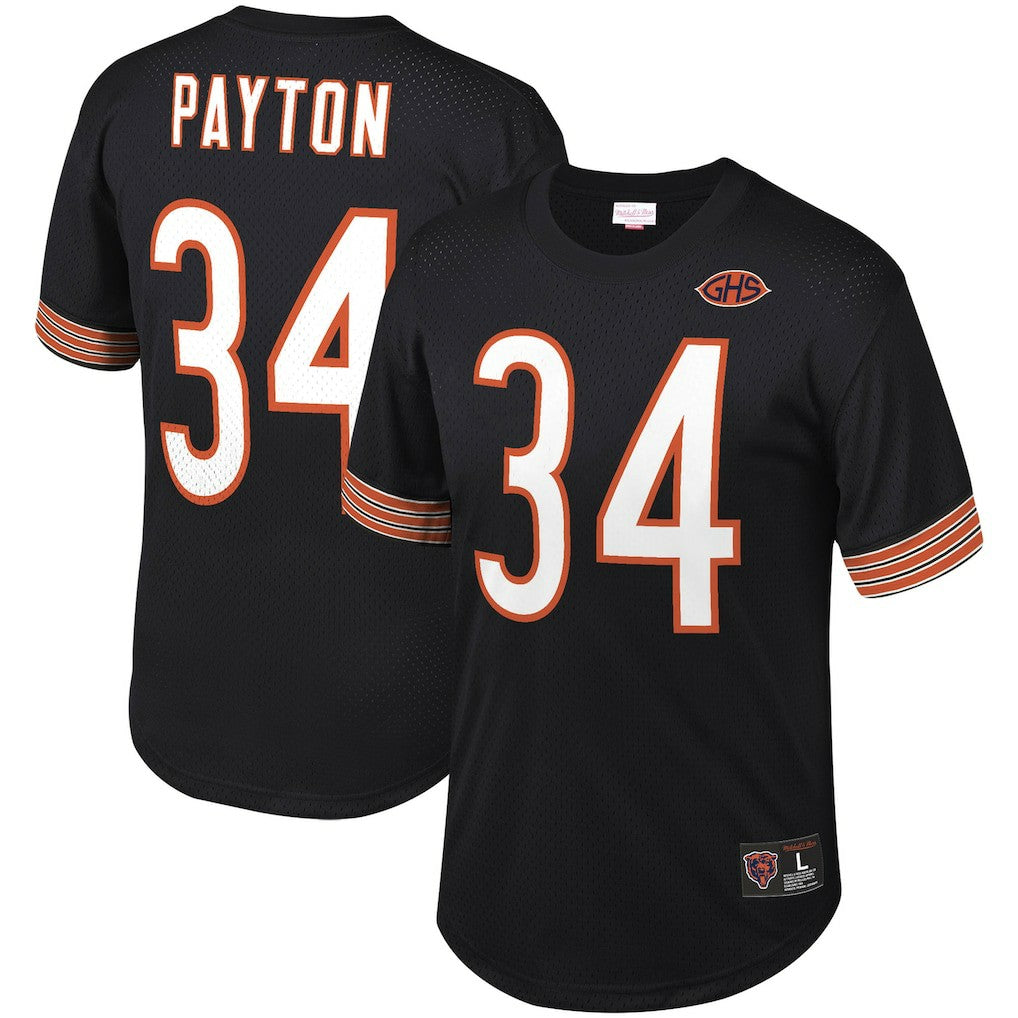 Walter Payton Chicago Bears Retired Player Name & Number Mesh Top - Black - Mitchell & Ness