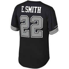 Emmitt Smith Dallas Cowboys Retired Player Name & Number Mesh Top - Black - Mitchell & Ness