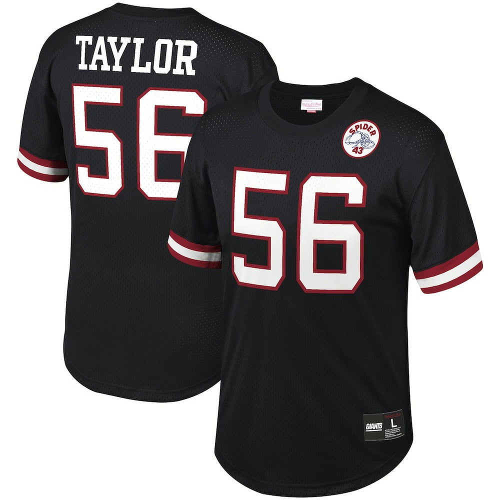 Lawrence Taylor New York Giants Retired Player Name & Number Mesh Top - Black - Mitchell & Ness