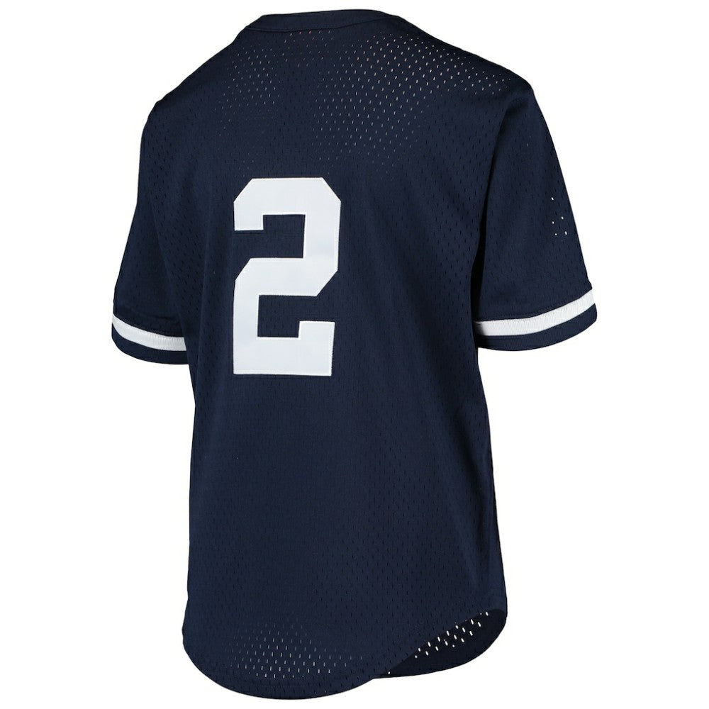 Derek Jeter New York Yankees Mitchell & Ness Youth Cooperstown Collection Mesh Batting Practice Jersey Outlet