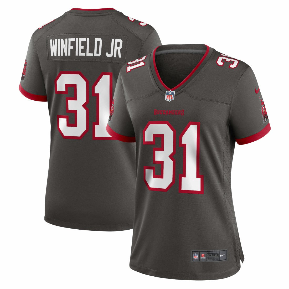 Antoine Winfield Jr. Tampa Bay Buccaneers Women's Game Jersey - Pewter - Nike